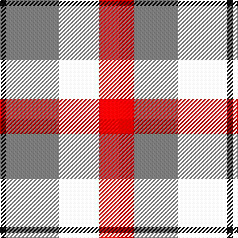 K/6 LN94 R/35 tartan Tartan detail
