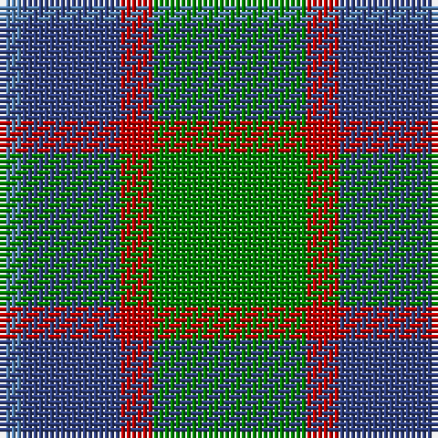 Ba/4 B18 R6 G/28 tartan Tartan detail