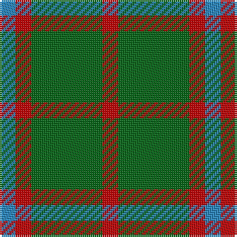 B/8 R8 G36 R/8 tartan Tartan detail