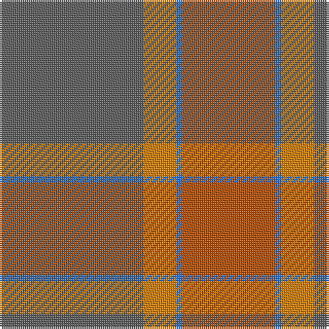 DO/45 B3 O16 N/70 tartan Tartan detail