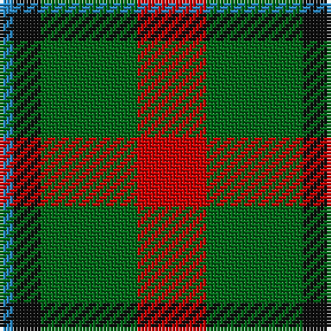 B/4 K8 G28 R/20 tartan Tartan detail