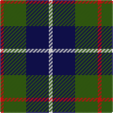 R/4 G24 DB24 W/4 tartan Tartan detail