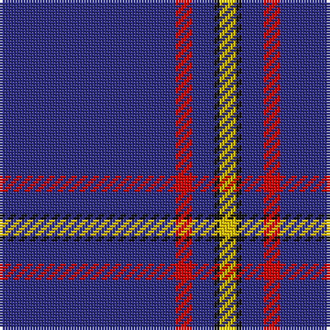 DB/64 R6 DB8 K2 Y/6 tartan Tartan detail