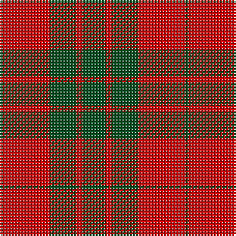 G/2 R32 G18 R4 G/16 tartan Tartan detail