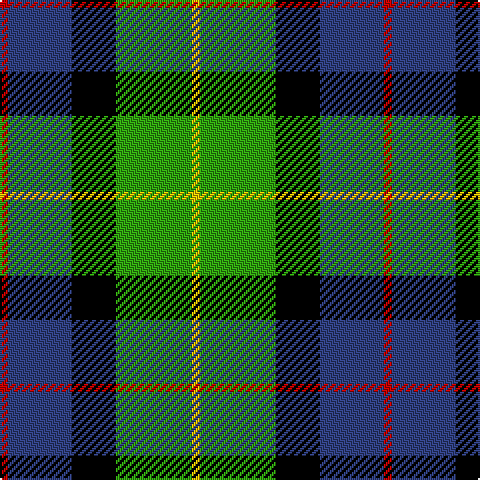 R/4 B32 K22 G38 Y/4 tartan Tartan detail