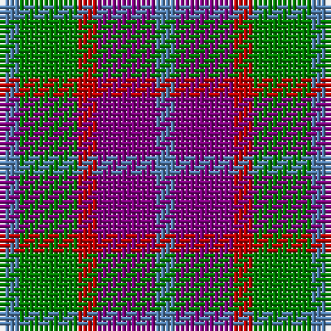 B/4 G12 R4 P12 B/4 tartan Tartan detail