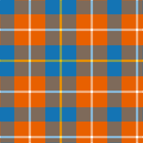 B/48 O48 W8 O48 B48 Y/8 tartan Tartan detail