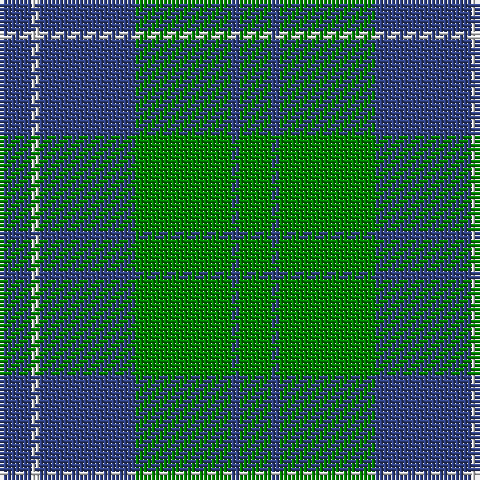 B/8 LN2 B24 G24 B2 G/8 tartan Tartan detail