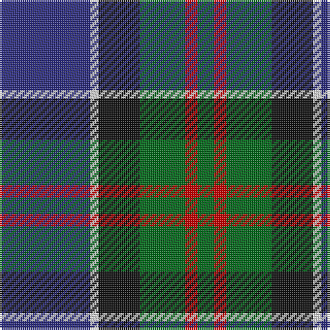 DB/44 LN4 K20 G22 R6 G/8 tartan Tartan detail
