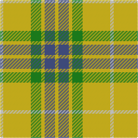 LN/4 Y32 G12 Y4 B12 Y/4 tartan Tartan detail