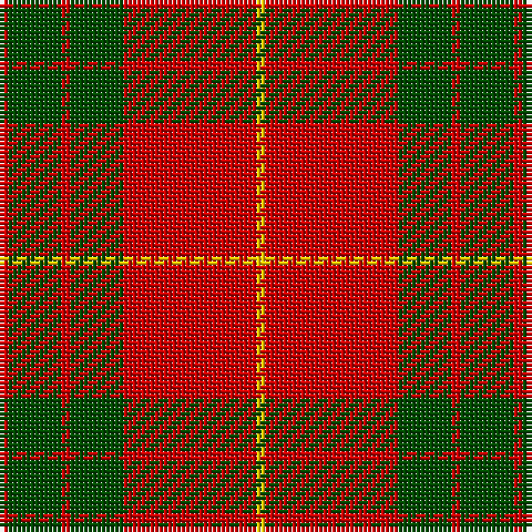 R/2 G12 R2 G12 R30 Y/2 tartan Tartan detail