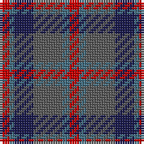 R/4 B2 DB8 N12 B3 R/4 tartan Tartan detail