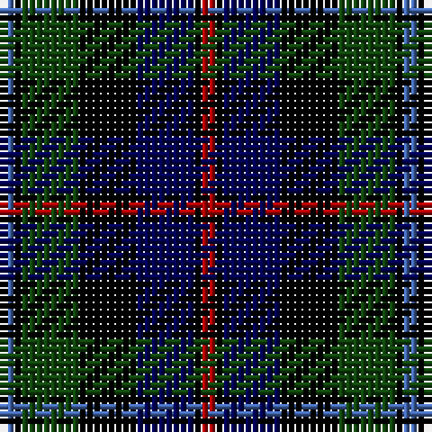 B/2 K1 DG8 K8 DB8 K1 DR/2 tartan Tartan detail