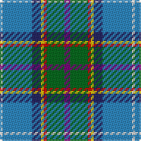 LN/2 B20 DB6 Y2 R2 G12 P/4 tartan Tartan detail