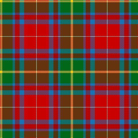W/2 R42 B16 DR16 B8 G36 Y/8 tartan Tartan detail