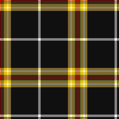 R/10 Ga6 Y12 W6 Y10 K110 W/10 tartan Tartan detail