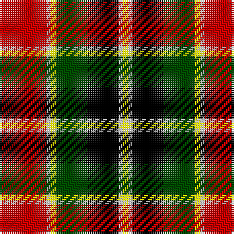 R/24 N2 Y3 G16 K16 N2 Y/3 tartan Tartan detail