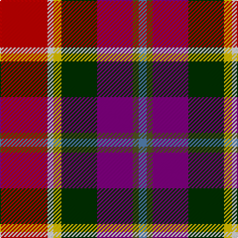 B/8 T6 P36 DG36 Y8 LN6 R/48 tartan Tartan detail