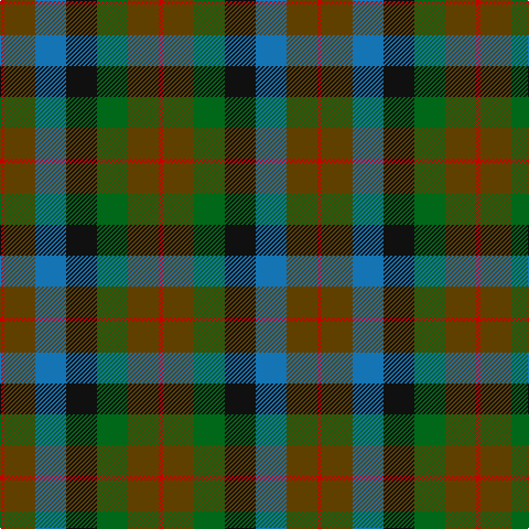 R/4 T28 B28 K28 G28 T28 R/4 tartan Tartan detail
