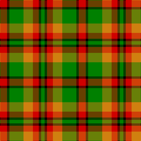 G/12 K8 R20 O32 G48 K8 R/24 tartan Tartan detail