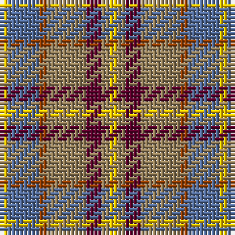Y/2 B8 R2 LT10 DR4 LT2 Ya/2 tartan Tartan detail