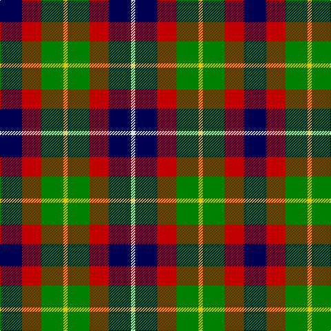 DB/32 R28 G32 Y6 G32 R28 DB32 LN/6 tartan Tartan detail