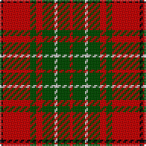K/2 R18 G4 R4 G8 N2 G8 R/2 tartan Tartan detail