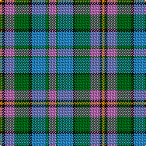 O/4 K4 P16 G24 K4 B24 G4 P/12 tartan Tartan detail