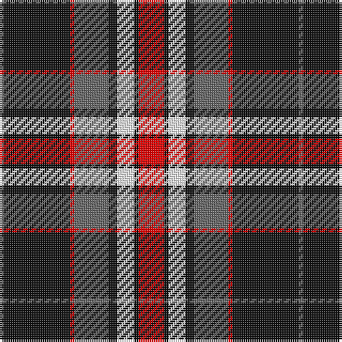 N/2 K31 R2 N16 K4 W8 K2 R/12 tartan Tartan detail