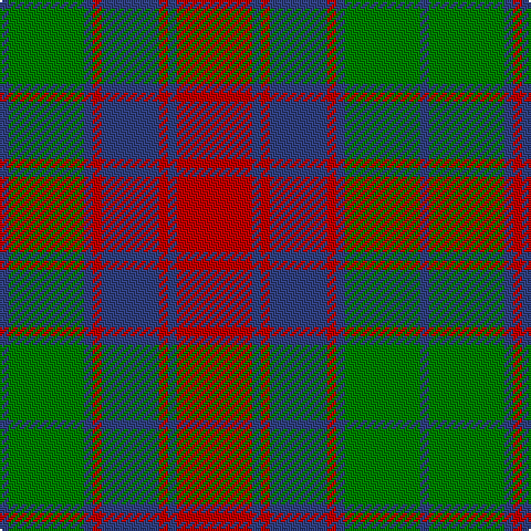 B/4 G34 B4 R4 B26 R4 B4 R/34 tartan Tartan detail