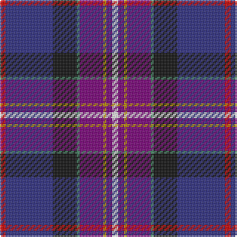 R/4 DB32 K16 G2 P16 DY2 P4 W/4 tartan Tartan detail
