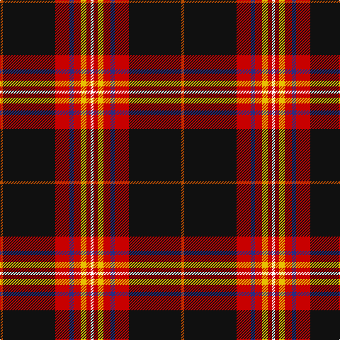 DO/4 K74 R20 DB6 R10 Y8 R6 W/4 tartan Tartan detail