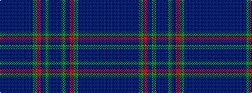 idealised woven sample of pattern BBBBBBBBGRBGBB