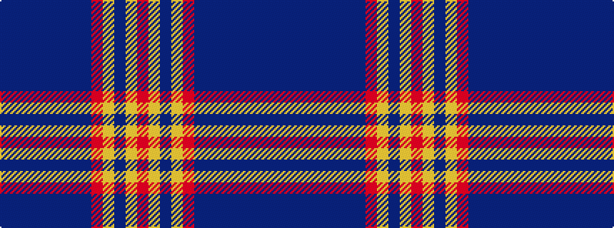 idealised woven sample of pattern BBBBBBBBRYBYR