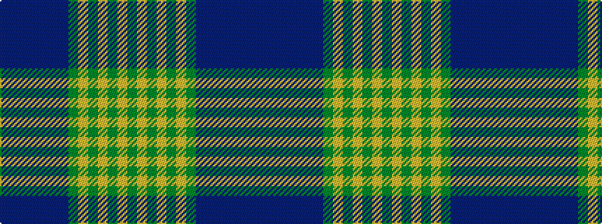 idealised woven sample of pattern BBBBBBBGYGYGYG