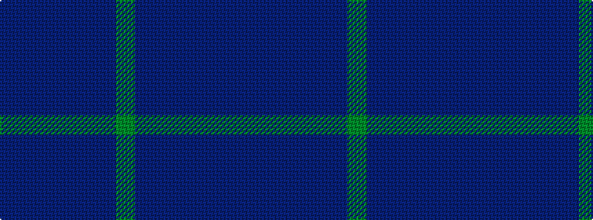 idealised woven sample of pattern BBBBBBG