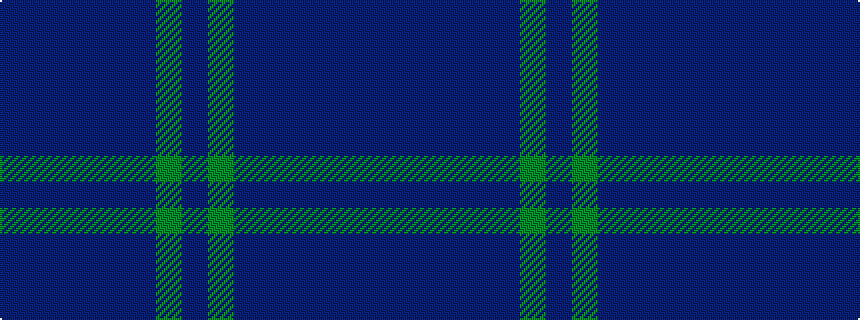 idealised woven sample of pattern BBBBBBGB