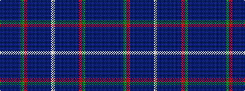 idealised woven sample of pattern BBBBBBGRBBBBBBBW