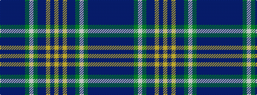idealised woven sample of pattern BBBBBBGWGBBYBY