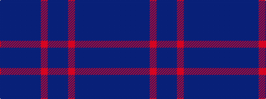idealised woven sample of pattern BBBBBBRBB