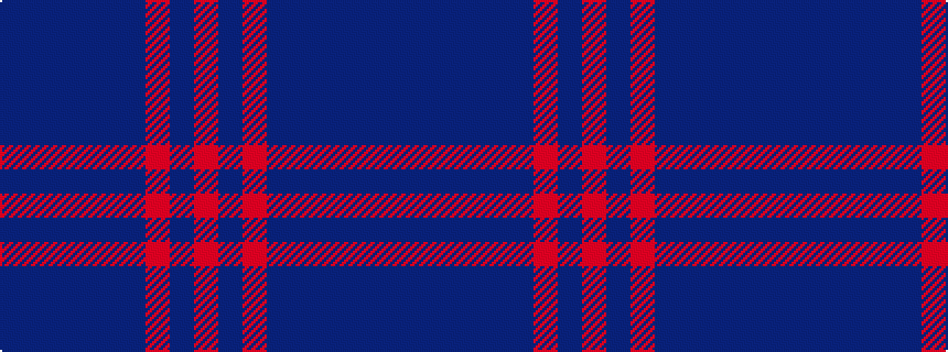 idealised woven sample of pattern BBBBBBRBR