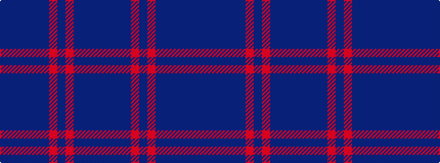 idealised woven sample of pattern BBBBBBRBRBBBB