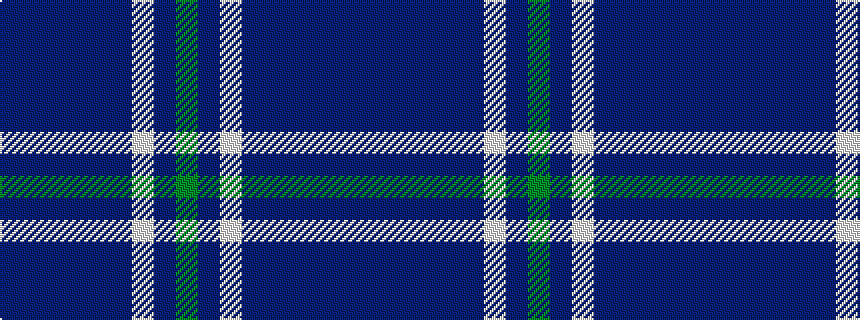 idealised woven sample of pattern BBBBBBWBG
