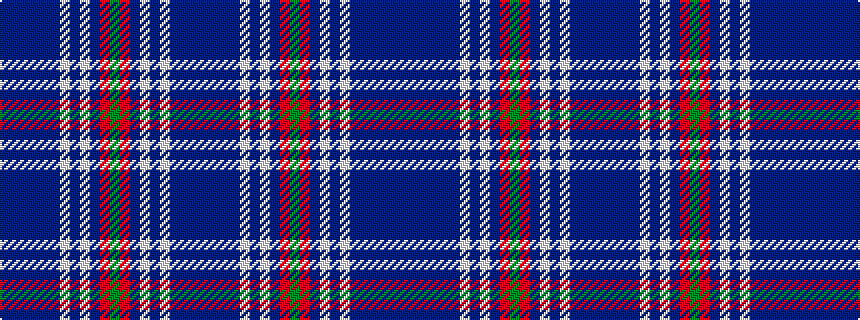idealised woven sample of pattern BBBBBBWBWBRGRBWBWBBBB