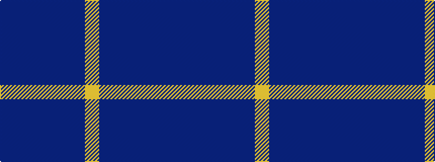 idealised woven sample of pattern BBBBBBY