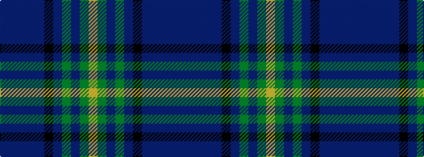 idealised woven sample of pattern BBBBBKBGBGY