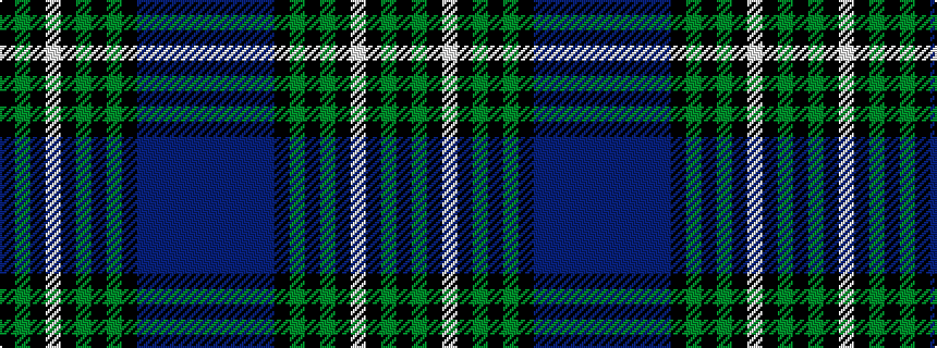 idealised woven sample of pattern BBBBBKGKGKWKGK