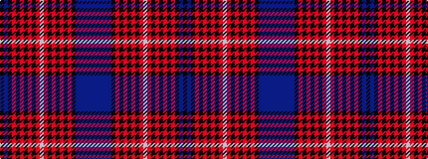 idealised woven sample of pattern BBBBBKRKRKRKRWRKRKRKRKBK
