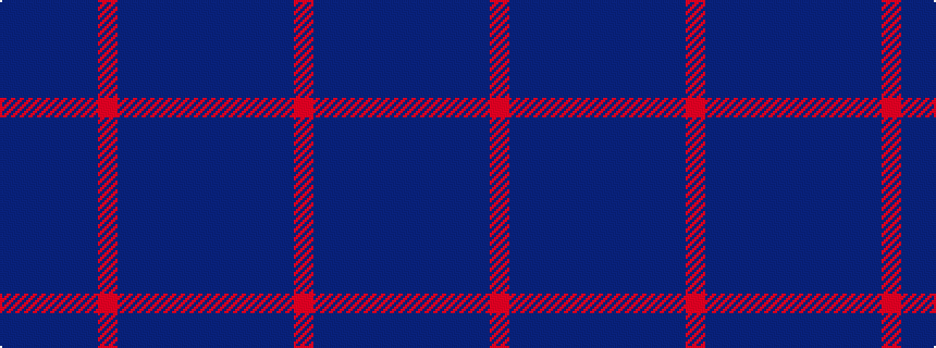 idealised woven sample of pattern BBBBBRBBBBB