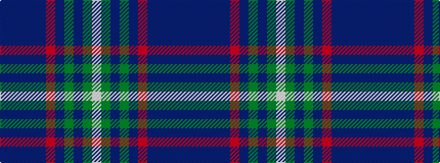 idealised woven sample of pattern BBBBBRBGBGW